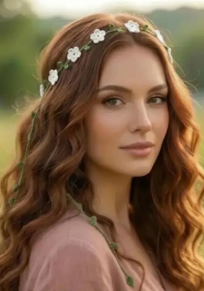 Crochet floral kiara